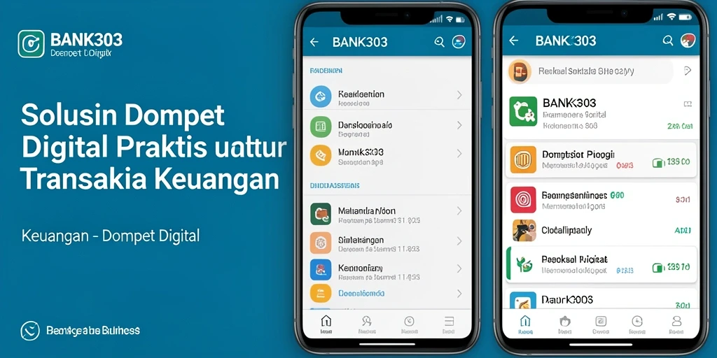 Tampilan antarmuka BANK303 yang sederhana dan intuitif.