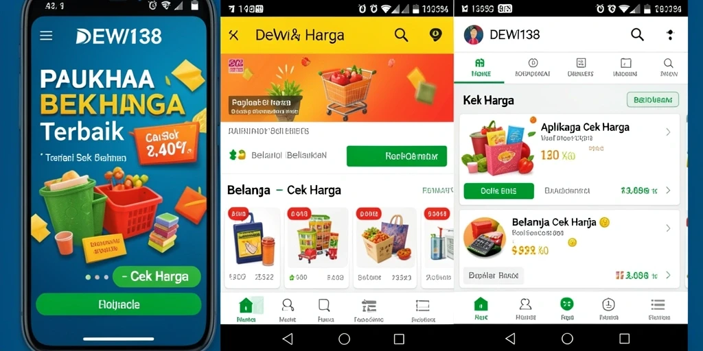Tampilan antarmuka DEWI138 untuk fungsi Cek Harga.